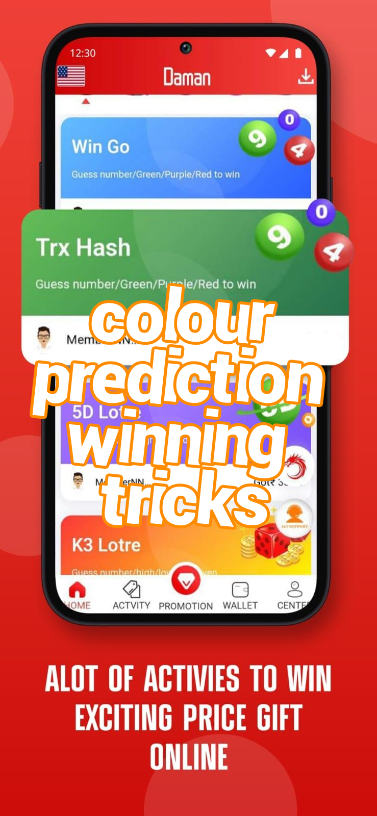 colour prediction winning tricks Screenshots